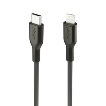 Кабел Belkin Playa (PMBK1003bt1MPBB), от USB C(м) към Lighting(м), 1m, черен | JAR Computers Belkin Playa PMBK1003bt1MPBB