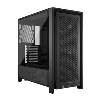 Кутия Corsair Frame 4000D RS, EATX/ATX/microATX/Mini-ITX, 1x USB 3.2 Gen 2 Type-C, 2x USB 3.2 Gen 1 Type-A, 3x 120mm вентилатора, с прозорец, черна, без захранване | JAR Computers Corsair Frame 4000D RS Black CC-9011312-WW