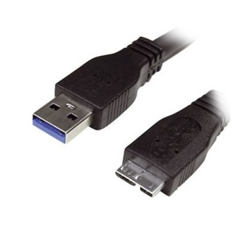 Кабел MediaRange USB-A 3.0 (м) - USB Micro B 3.0(м), 1м, черен | JAR Computers MediaRange USB-A 3.0 - Micro USB-B 3.0