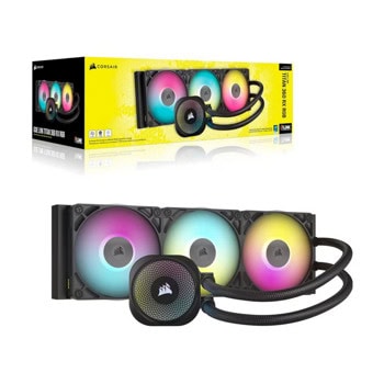 Водно охлаждане за процесор Corsair Nautilus 360 RS LCD Black, съвместимост със сокети LGA 1851/1700 & AMD AM5/AM4 | JAR Computers Corsair Nautilus 360 RS LCD Black CW-9061033-WW