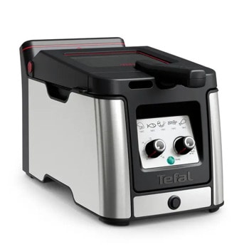 Фритюрник Tefal FR6000D10, 3.5 л. вместимост, светлинен индикатор, таймер, 2000W, сребрист | JAR Computers Фритюрник Tefal FR600D10