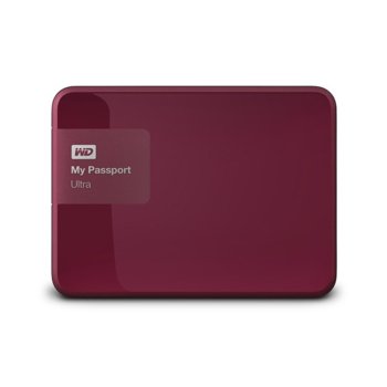 WD 1TB HDD MyPassport Ultra Berry WDBGPU0010BBY
