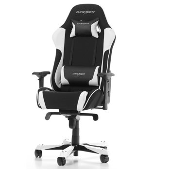 Геймърски стол DXRacer King OH/KS11/NW, черен/бял | JAR Computers DXRacer KING OH/KS11/NW