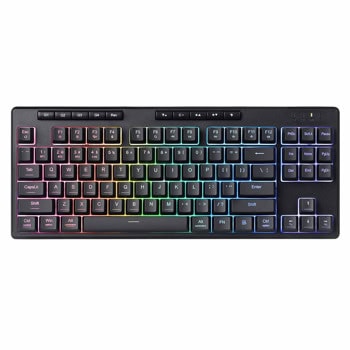 Клавиатура Redragon Shiva TKL, гейминг, RGB подсветка, 5 мултимедийни клавиша, черна, USB | JAR Computers Redragon Shiva TKL K516-RGB