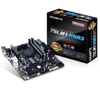 Дънна платка Gigabyte GA-78LMT-USB3 (rev. 6.0), AM3+, AMD 760G/AMD SB710, 4x DDR3, PCI-E(HDMI&DVI&VGA), 6x SATA2, 3x USB 3.0, Micro ATX | JAR Computers Gigabyte GA-78LMT-USB3 (rev. 6.0)
