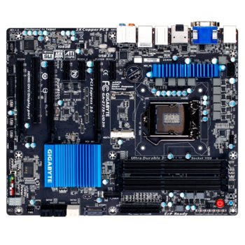 Дънна платка Gigabyte Z77X-UD3H, Z77, LGA1155, DDR3, 2x PCI-E 3.0 (SLi/CF), HDMI & DVI, SB7.1, Lan1000, 2xSATA 6Gb/s RAID 0,1,5,10, 8xUSB3.0, 2x eSATA 6Gb/s, ATX | JAR Computers Gigabyte Z77X-UD3H
