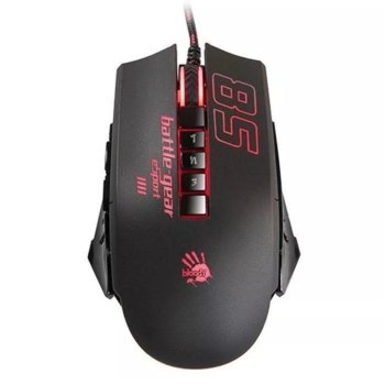 Мишка A4tech Bloody P85, оптична (5000 cpi), 8 бутонa, черна | JAR Computers A4tech Bloody P85 Black