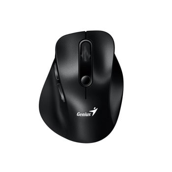 Мишка Genius Ergo 9000S Silent, оптична 2400dpi, безжина, черна, Bluetooth | JAR Computers Мишка Genius Ergo 9000S черна