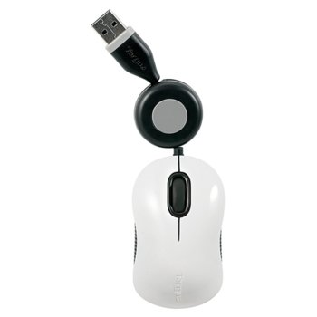 Targus Compact BTrace Rtrctable Mouse White