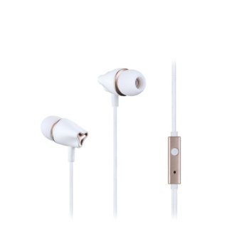 Слушалки Fenda Triune E240, микрофон, тип "тапи", бързи бутони, бели | JAR Computers Fenda Triune E240 E240W White