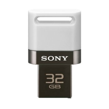 Памет 32GB Sony Micro USB + USB, бяла | JAR Computers Sony Micro USB + USB 32GB, white