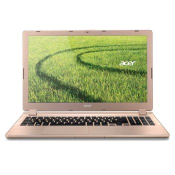 Лаптоп 15.6" (39.62 cm) ACER V5-572-21174GTamm, Champagne, двуядрен Intel® Pentium® 2117U 1.8 GHz, HD LED Display (HDMI), 4GB, 1TB, USB3.0, Windows 8, 2.0kg, 2г. | JAR Computers 15.6 ACER V5-572-21174GTamm NX.MA4EX.010 Windows8