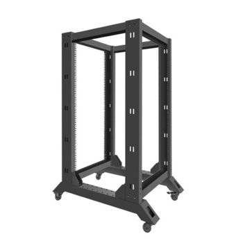 Комуникационен шкаф Lanberg OR01-6822-B, 19", 22U, 600 x 800 x 1249.18, черен | JAR Computers Lanberg OR01-6822-B