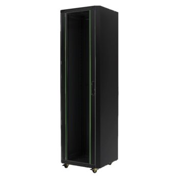 Комуникационен шкаф MIRSAN MR.GTE42U61.01 Free standing ECO, 600 x 1000 x 2020 мм / 42U, D=1000 мм, 600 кг товар, черен, свободно стоящ | JAR Computers MIRSAN MR.GTE42U61.01 Free standing ECO