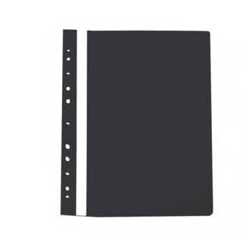 Папка от PVC, за документи с формат до А4, с европерфорация, черна | JAR Computers ПАПКА PVC ЕВРОПЕРФОРАЦИЯ ЧЕРЕН