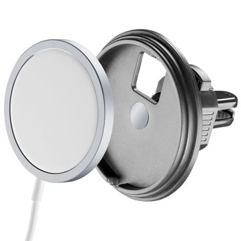 Стойка за телефон Cellularline Mag Frame, за кола, за MagSafe зарядно, черна | JAR Computers Cellularline Mag Frame IT8546