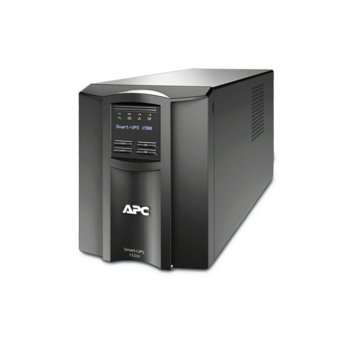 UPS APC Smart-UPS, 1500VA/1000W с подарък разклонител APC Essential SurgeArrest 5, Line Interactive, Tower | JAR Computers APC SMT1500IC + PM5-GR