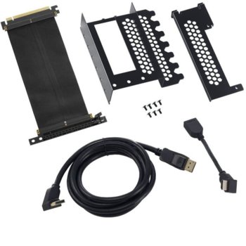 Универсален брекет и кабел за вертикален монтаж за видео карта CableMod ZURC-016, PCIe x16 | JAR Computers CableMod ZURC-016