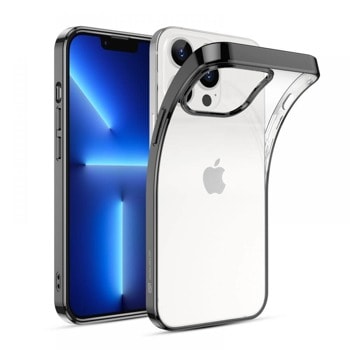 Калъф за Аpple iPhone 13 Pro Max, термополиуретанов, ESR Project Zero Case, стандартен, черен-прозрачен | JAR Computers ESR Project Zero Case ESR422BLK