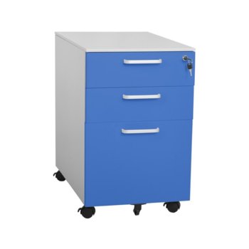 Шкаф Carmen CR-1273 L SAND, 3бр. рафтове, пясъчно покритие,прахово боядисан метал, син | JAR Computers Carmen CR-1273 L SAND 3580050