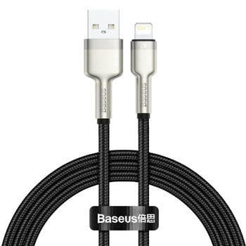 Кабел Baseus Cafule Metal Series (CALJK-B01), от USB A(м) към Lightning(м), 2m, черен | JAR Computers Baseus Cafule Metal Series CALJK-B01