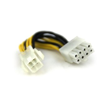 Захранващ кабел VCom CE312 ATX 4pin(м)(ATX) към 8pin(м)(EPS), 0.15m | JAR Computers VCom CE312 ATX 4pin(м) към 8pin(м)