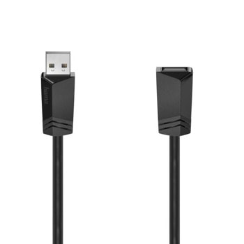 Кабел Hama 200619, от USB A(м) към USB A(ж), 1.5m, черен image