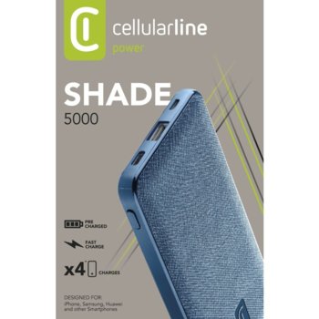 Cellularline Shade 5000mAh blue PBSTYLE5000B