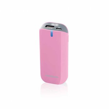 Външна батерия/power bank/ Tunewear Tunemax Barrel 5200 mAh, розов | JAR Computers Tunewear Tunemax Barrel 5200 mAh 13576