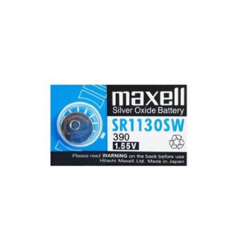 Батерия сребърна Maxell SR, SR1130SW, 1.55V, 1 бр. | JAR Computers Батерия сребърна Maxell SR, 1.55V, 1 бр. SR1130SW