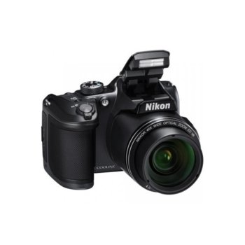 Фотоапарат Nikon CoolPix B500(черен) с подарък чанта Nikon Case P-08(черно), 40x оптично увеличение, 16 Mpix, 3.0" (7.62cm) LCD дисплей, Bluetooth 4.1, Wi-Fi, HDMI(Type D), micro USB, SDXC слот image