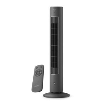 Вентилатор Philips CX5535/11, 3 скорости, дифузер на аромати, дистанционно управление, 40W, черен | JAR Computers Philips CX5535/11