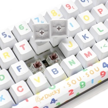 Ducky SOU SOU One 2 Mini White RGB Cherry MX Red