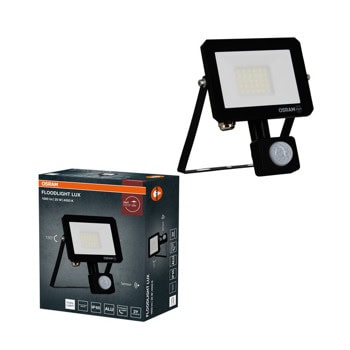 ledvance floodlight lux sensor 20w 840 black