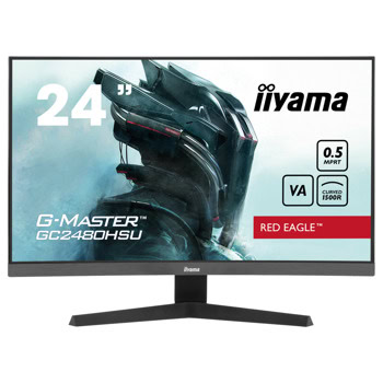 Монитор IIYAMA GC2480HSU-B1, 23.6" (59.94 cm) VA панел, 180Hz, Full HD, 0.5ms, 80 000 000:1, 300 cd/m2, DisplayPort, HDMI, USB | JAR Computers IIYAMA GC2480HSU-B1