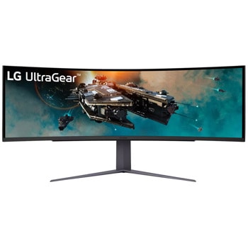Монитор LG 49GR85DC-B, 49" (124.46cm) VA Curved панел, 240Hz, DQHD, 1ms, 450cd/m2, DisplayPort, HDMI, USB | JAR Computers LG 49GR85DC-B
