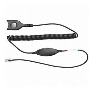 Кабел за слушалки Epos CAVA 31, за връзка с телефони Avaya 1600, от EasyDisconnect към RJ9, черен | JAR Computers Кабел Epos CAVA 31