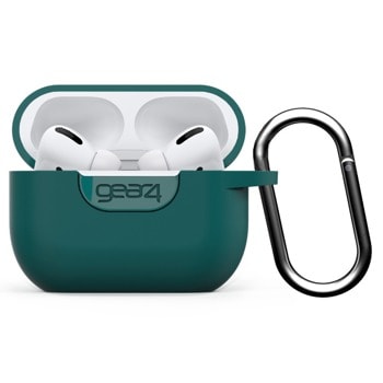 Калъф за слушалки Gear4 D3O Apollo Apple Airpod Pro Case Teal, за Apple AirPods Pro, силиконов, с карабинер, зелени | JAR Computers Gear4 D3O Apollo Apple Airpod Pro Case Teal