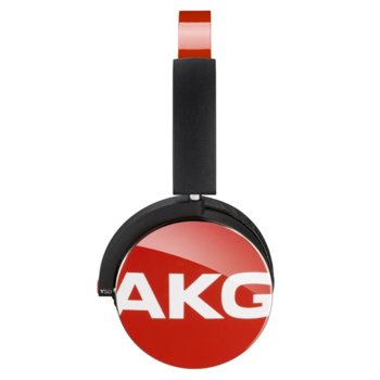 Слушалки AKG Y50, микрофон, управление на звука, 40мм говорители, сваляем 1.2м кабел, червени | JAR Computers AKG Y50 Red