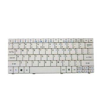 Клавиатура за лаптоп Acer, съвместима със серия Aspire One 751H (ZA3) 752, бяла, US/UK | JAR Computers Клавиатура за Acer Aspire One 751H (ZA3) 752 US/UK