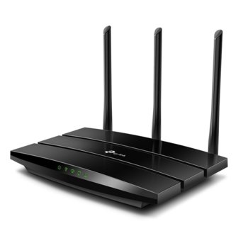 Рутер TP-Link Archer A8, 1900Mbps, 2.4GHz (600 Mbps), 5GHz (1300 Mbps), Wireless AC, 4x LAN ports 10/100/1000bps, 1x WAN port 10/100/1000Mbps, 3 външни антени | JAR Computers TP-Link Archer A8