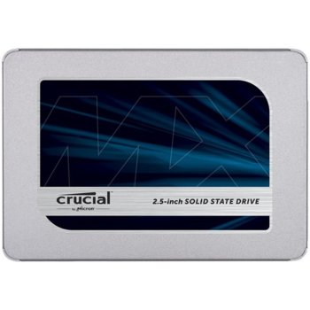 Памет SSD 500GB Crucial MX500, SATA 6Gb/s, 2.5" (6.35 cm), скорост на четене 560 MB/s, скорост на запис 510MB/s image