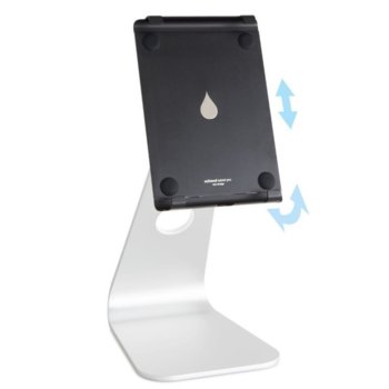 Стойка за таблет Rain Design mStand tablet plus, 145 х 290 х 181мм, за таблети до 9.7" (24.64cm), регулируема, сребриста | JAR Computers Rain Design mStand tablet pro Silver 10056