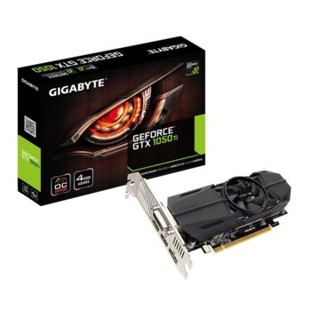 Видео карта Nvidia GeForce GTX 1050 Ti, 4GB, Gigabyte GTX 1050 Ti OC Low Profile 4G, PCI-E 3.0, GDDR5, 128 bit, 1x DisplayPort, 2x HDMI, 1x DVI | JAR Computers Gigabyte GeForce GTX 1050 Ti OC Low Profile 4G