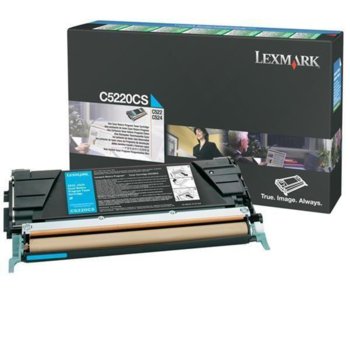 КАСЕТА ЗА LEXMARK OPTRA C 522/524/530/532/534 - Cyan - Return program cartridge - P№ C5220CS - заб.: 3000k | JAR Computers КАСЕТА ЗА LEXMARK OPTRA C 522/524/530/532