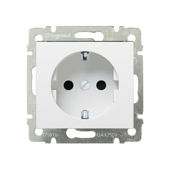 Контакт Legrand Valena, 16А, единичен, бял | JAR Computers Legrand 774420