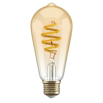 Смарт филаментна крушка Hombli CCT E27 ST64 Amber, E27, 5.5W, 300lm, 1800-2700K, управление с гласови асистенти Google и Alexa | JAR Computers Hombli CCT E27 ST64 Amber HBEB-0212