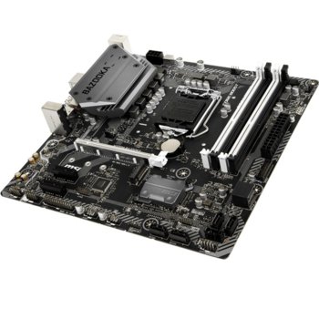 Дънна платка MSI H370M BAZOOKA, H370, LGA1151, DDR4, PCI-E(HDMI/DVI/DP), 6x SATA3, 1 x USB 3.1 Gen 1 (Type-C), 1 x M.2 connector, Micro-ATX | JAR Computers MSI H370M BAZOOKA