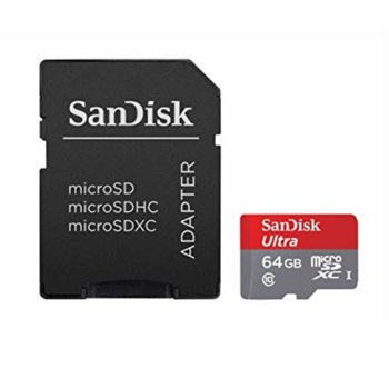 SanDisk 64GB microSDHC Adapter Ultra UHS-I