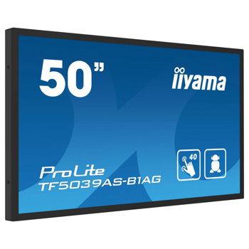Тъч дисплей IIYAMA TF5039AS-B1AG, 49.5" (125.73cm) 4K/UHD VA панел, DisplayPort, HDMI, USB, RS232, LAN | JAR Computers IIYAMA TF5039AS-B1AG